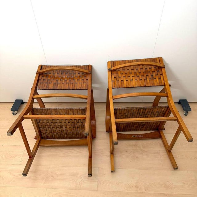 Gelenka Armchairs in Solid Beech Wood, Germany, 1950, Set of 2 For Sale - Image 18 of 18