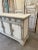 Italian painted buffet credenza, with three drawers over three doors, complete with working key. This piece has a timeless...