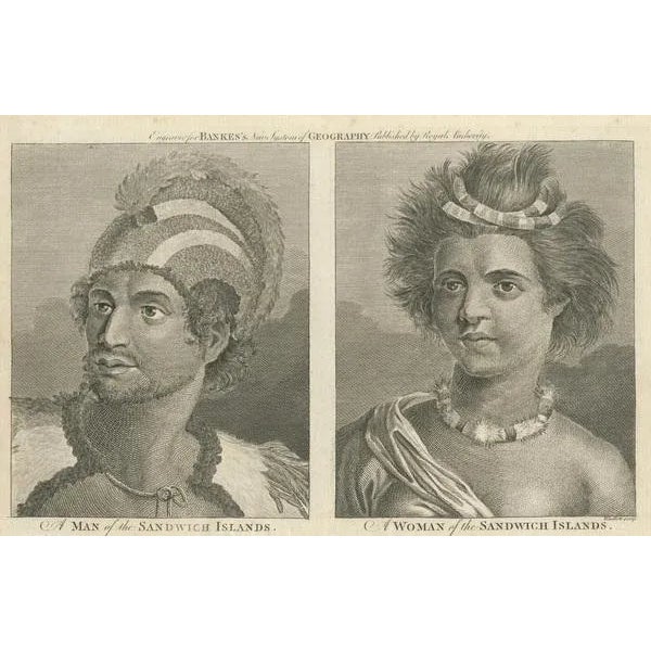 Nobility from the Sandwich Islands, 1790, Paper For Sale - Image 4 of 10