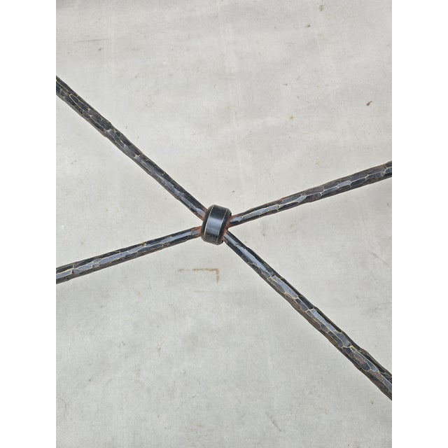Mid-Century Modern Late 20th Century Hammered Coffee Table in the Style of Giacometti For Sale - Image 3 of 13