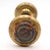 Vintage concentric entry door knobs made of brass with a patina finish. Priced as a pair of knobs with a spindle. Good...