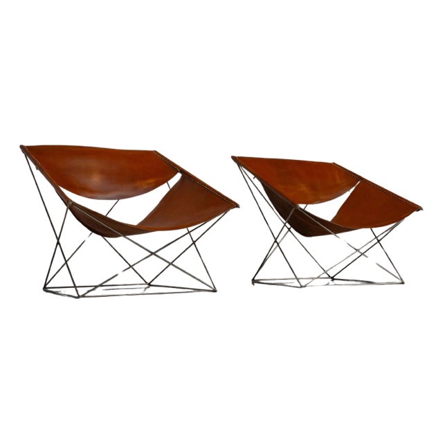 F675 Butterfly Chairs by Pierre Paulin for Artifort, Netherlands, 1963, Set of 2 For Sale