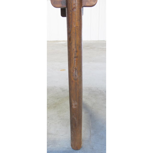 83" Long Elm Console Table For Sale In Greensboro - Image 6 of 8