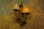 1950s Hollywood Regency Gilt Metal Botanical Two-Light Wall Sconce, 1950s For Sale - Image 5 of 18