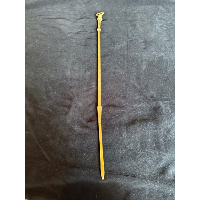19th Century Victorian Brass Hunting Fireplace Tool Set - 4 Pcs. For Sale In New York - Image 6 of 9