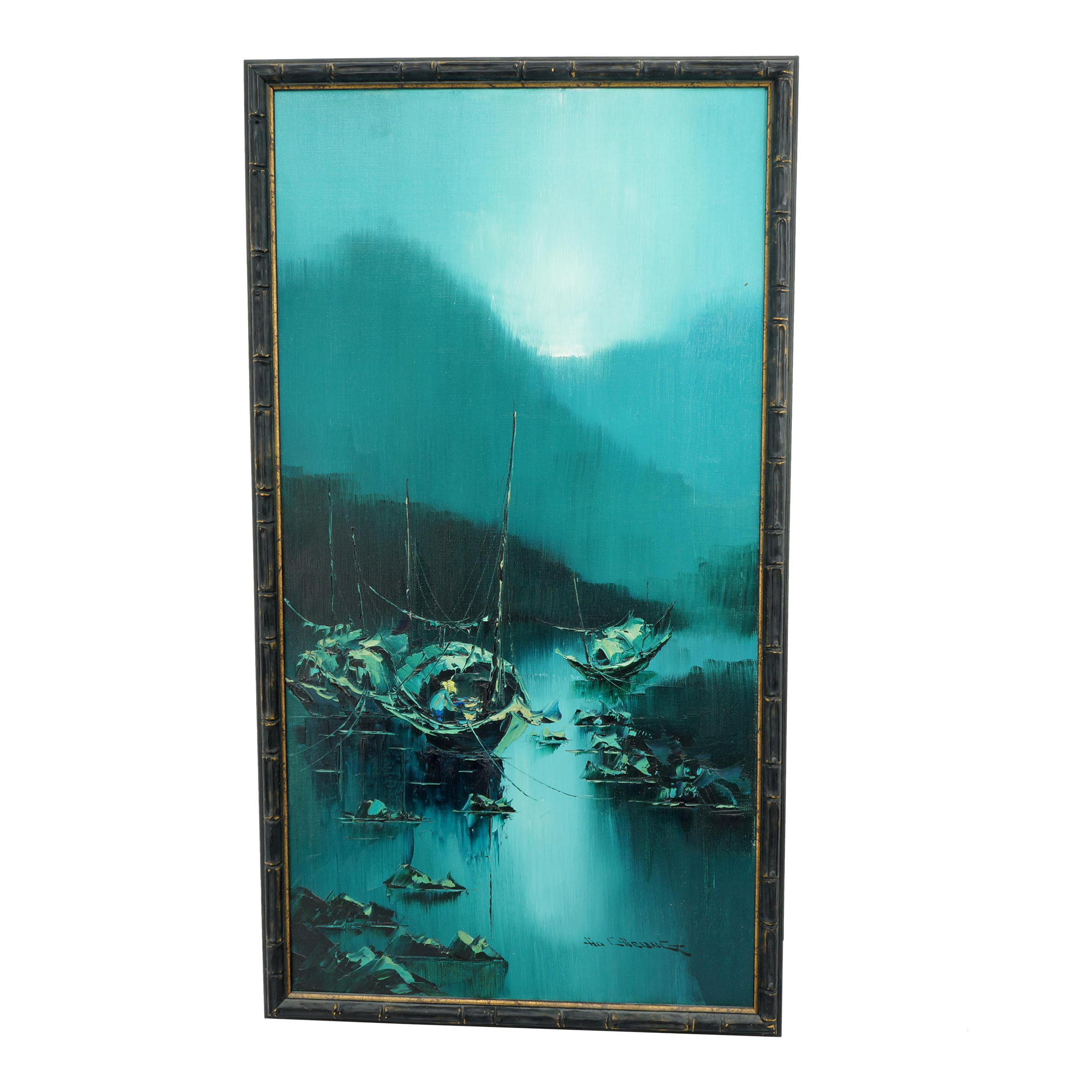 【F15号】good blue(FRANCOIS) oil painting F15号】good blue(FRANCOIS) oil painting