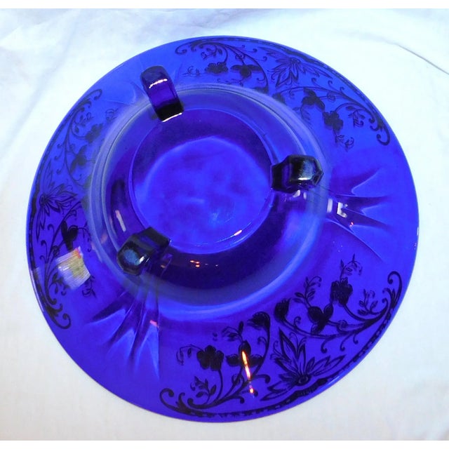 Vintage Colbalt Glass Garniture Set - 3 Pieces For Sale - Image 4 of 9