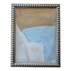 2023 Amanda Carol Collection Abstract Mellow Geometric Painting, Framed