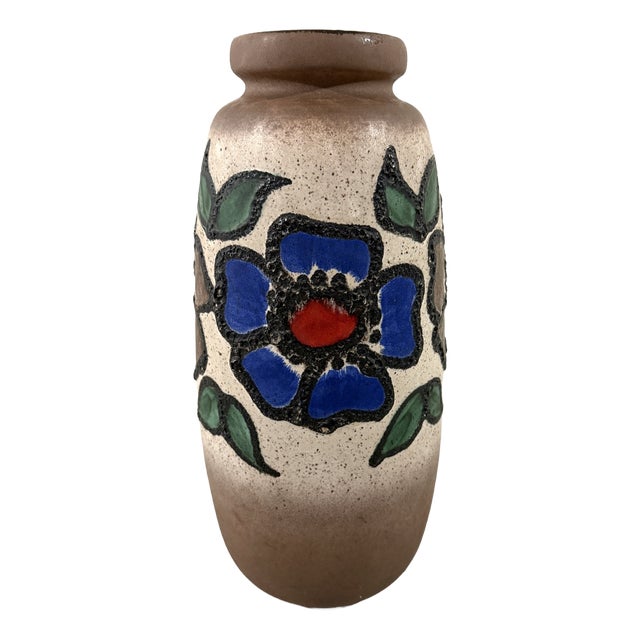 West-German Floor Vase from Scheurich Keramik, 1960s For Sale