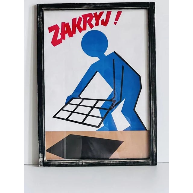 Vintage Industrial Framed Poster For Sale - Image 9 of 10