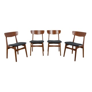 Mid-Century Modern Danish Teak Dining Chairs from Farstrup Møbler, 1960s, Set of 4 For Sale
