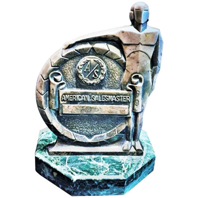 1960s Vintage American Sculptural Award Prize Trophy, Circa 1969 For Sale - Image 5 of 5