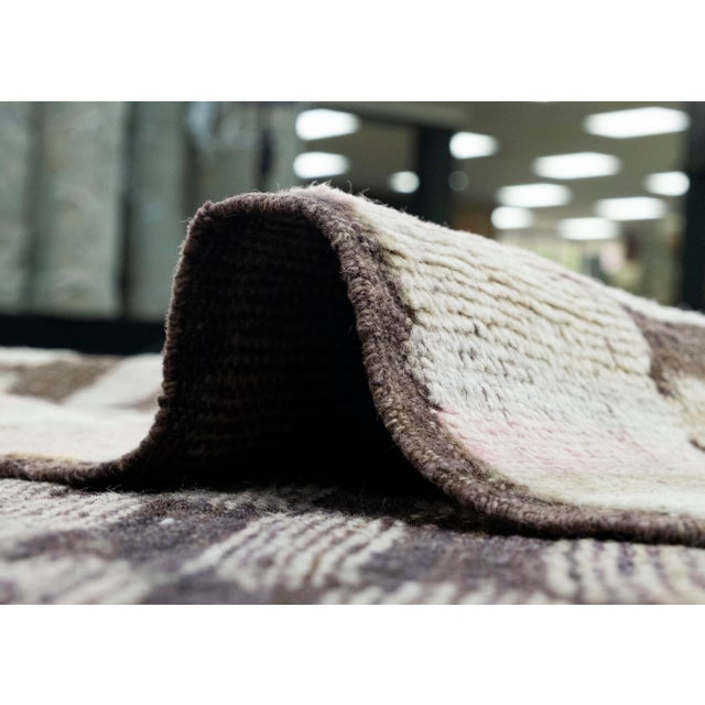 Chocolate Turkish Kilim Oriental Handmade Flatweave 10'10" x 14'2" #18561 For Sale - Image 8 of 8