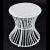 Wood Wicker Salterini Radar Style Chairs With Pedestal Side Tables Seating Set For Sale - Image 7 of 14
