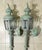 Magnificent Pair of Vintage Solid Brass Eagle-Topped Wall Lanterns For Sale - Image 15 of 17