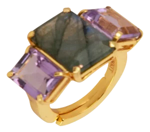 Annette Ring, Grey, Size 8