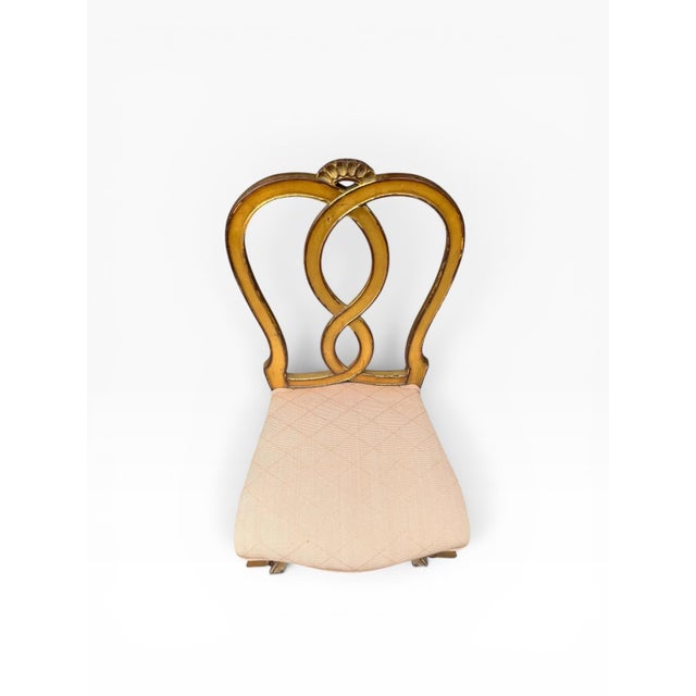 Late 20th Century Pair of Gilded Hollywood Regency Side Chairs in the Style of Rose Tarlow For Sale - Image 4 of 18