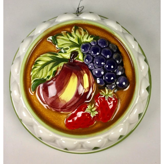 Vintage Ceramic Fruit Theme Hanging Mold For Sale - Image 11 of 11