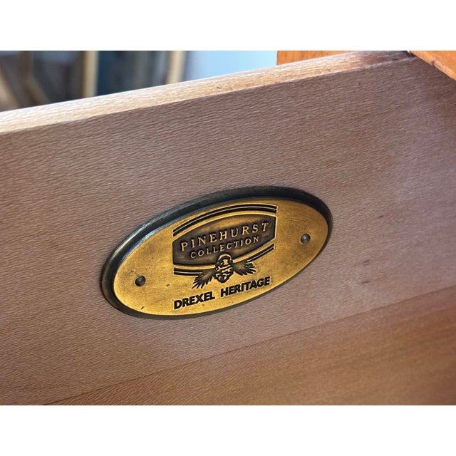 Vintage Drexel Heritage Pinehurst Console Table For Sale - Image 13 of 13