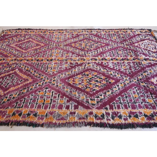 1980s 1980's Moroccan Collector Rug - 11.2 X 6.5 Ft For Sale - Image 5 of 9