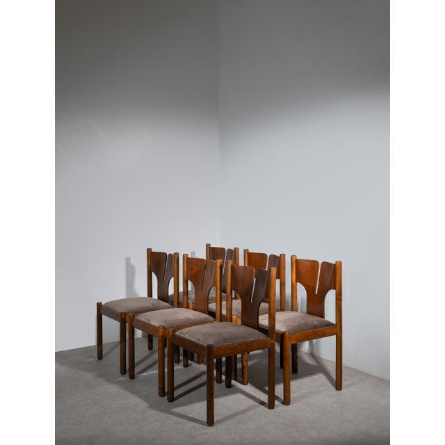 Vintage Italian Chairs from Mobilgirgi, 1970s, Set of 6 For Sale - Image 9 of 16