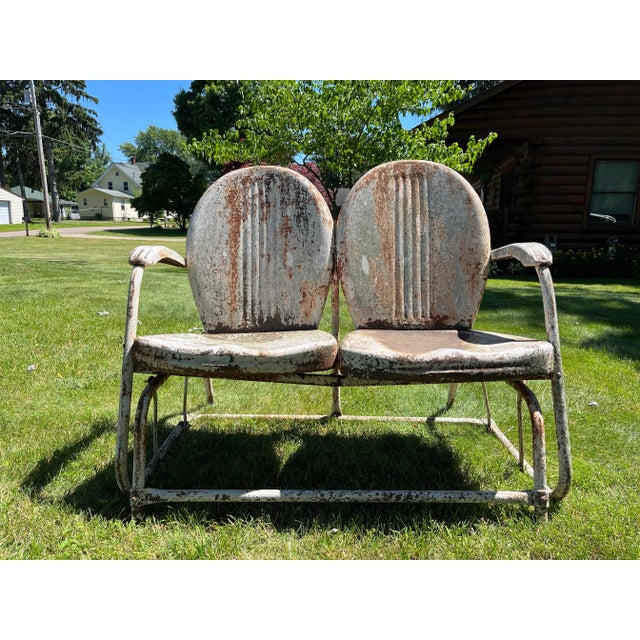 Mid 20th Century Metal Motel Glider For Sale In Cleveland - Image 6 of 6