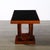 1930s Art Deco Machine Age Walnut Cocktail Table W/ Inset Vitrolite Top by Modernage For Sale - Image 5 of 11