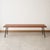 Vintage Brown Wooden Bench For Sale - Image 5 of 5