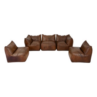Le Bambole Modular Sofa by Mario Bellini for B&B Italia, 1970s, Set of 5 For Sale