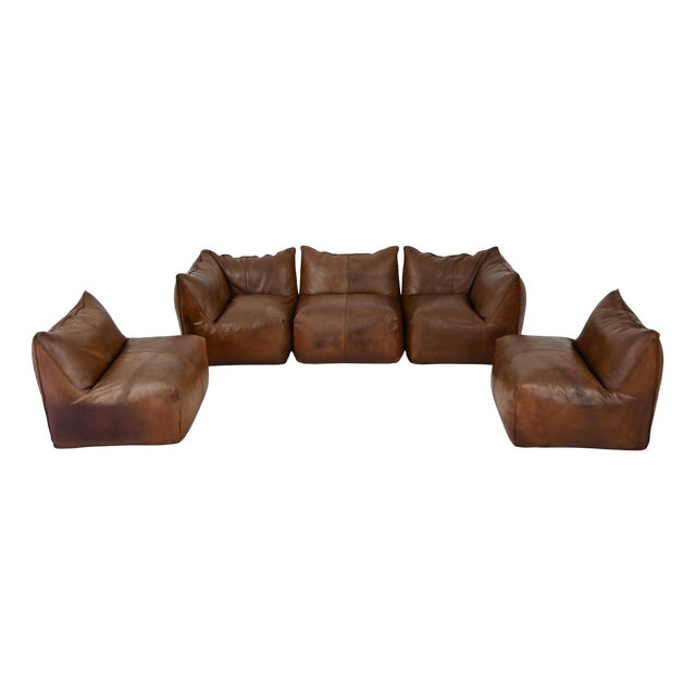 Le Bambole Modular Sofa by Mario Bellini for B&B Italia, 1970s, Set of 5 For Sale