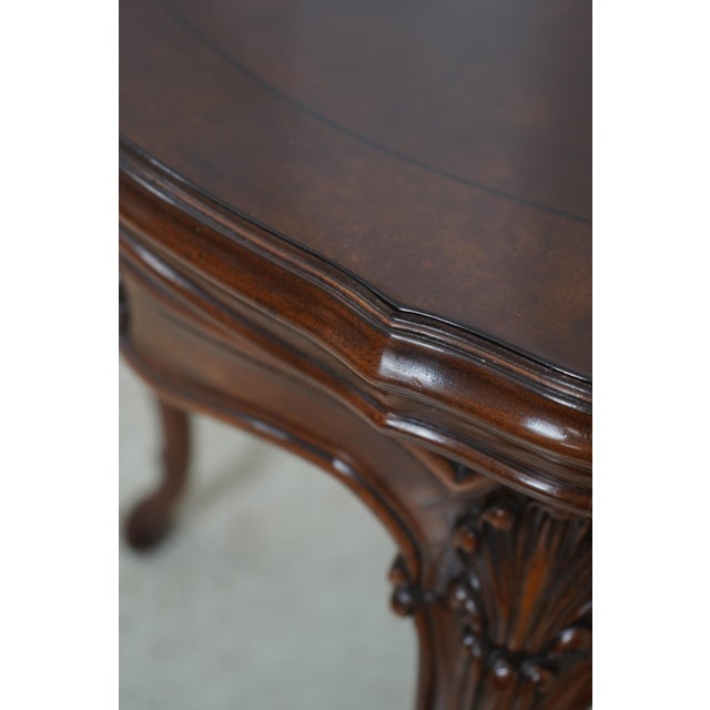 Brown Karges French Walnut Round Lamp Table For Sale - Image 8 of 12