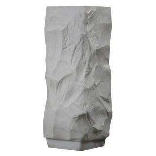 Matt White Porcelain Vase by Seltmann & Weiden, 1960s For Sale