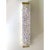 Contemporary rectangular wall sconces made in Clear and blue “Graniglia” Murano Glass - Set of two The Metal frame in a...