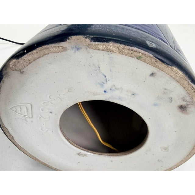 Mid-Century Modern Danish Floor Lamp in Glazed Ceramic by Rigmor Nielsen for Søholm Stentøj, Denmark, 1960s For Sale - Image 3 of 4