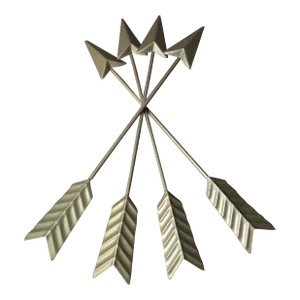 Set of 4 Metal Powder Coated Wall Hanging Arrows