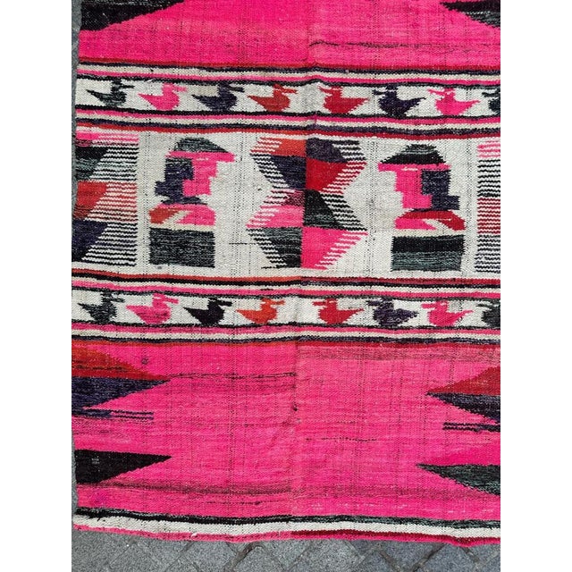 Mid-Century South American Woven Tapestry Rug, 1950s For Sale - Image 3 of 16