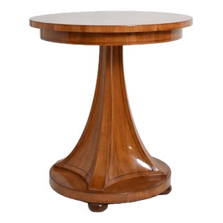 Biedermeier Style Pedestal Table For Sale