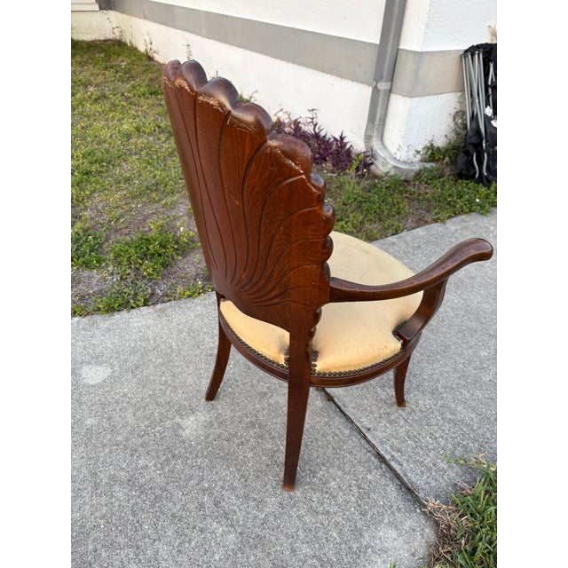 Mid 20th Century Mid 20th Century Vintage Italian Hand Carved Grotto Chair For Sale - Image 5 of 10