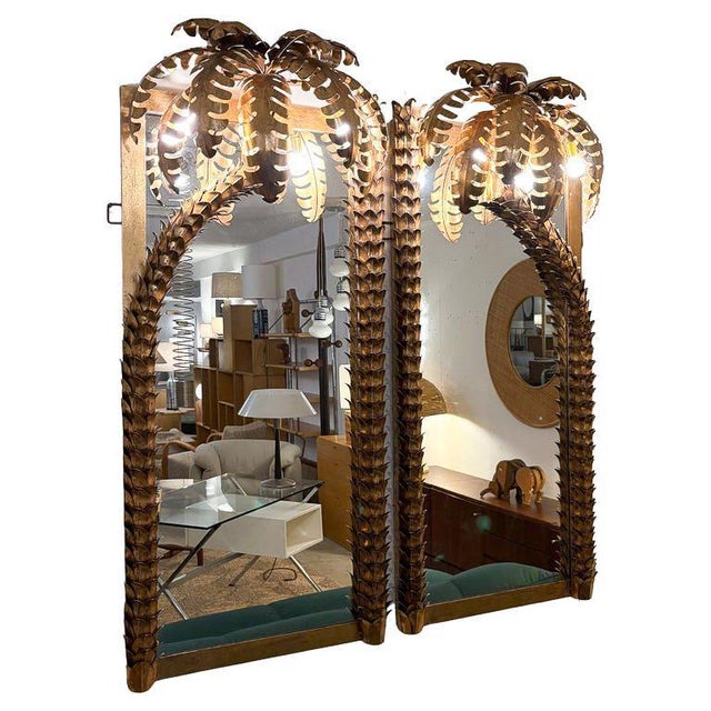 Palm Tree Mirrors in the style of "Maison Jansen", Contemporary