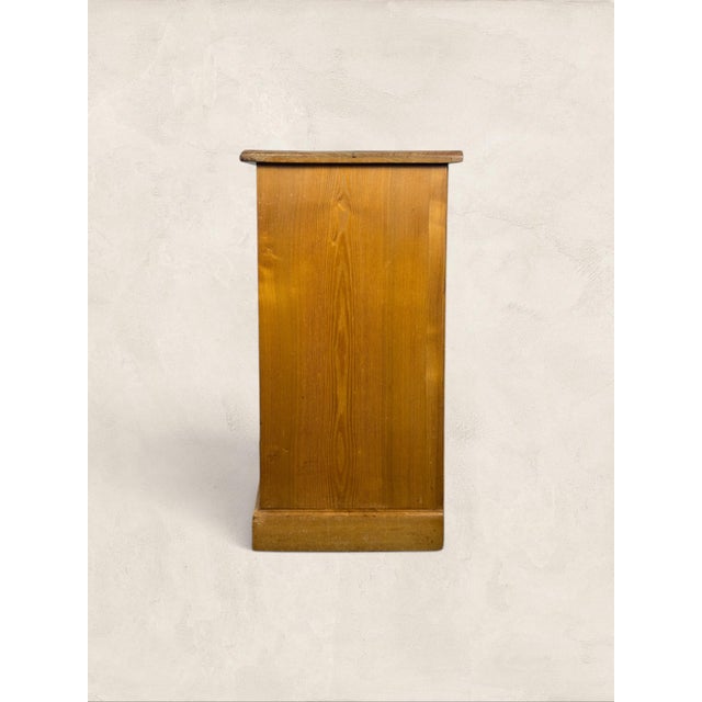 Antique English Pine Pot Cupboard Nightstand For Sale - Image 4 of 6