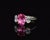 Metal Late 20th Century Gia Certified 3.68Ct Madagascar Pink Sapphire E VVS Diamond Solid 950 Platinum 18k Gold Ring, Size 6.5 For Sale - Image 7 of 15