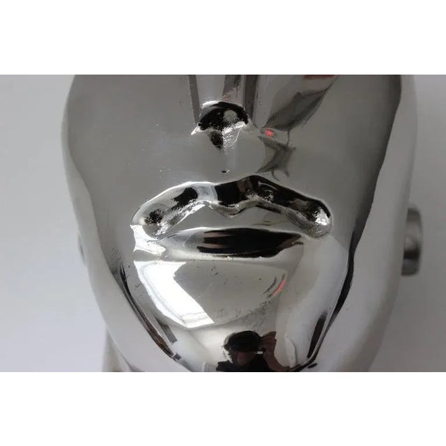 Franz Hagenaur Style Nickel Plated Bust For Sale - Image 12 of 13