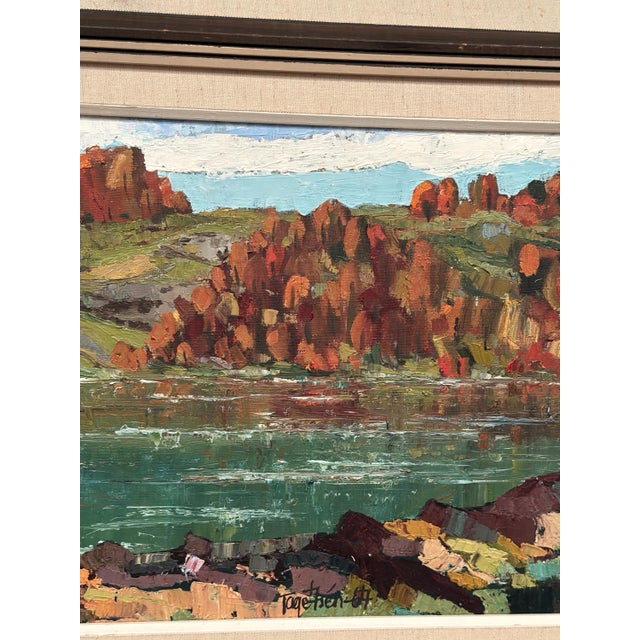 Tage Törngren, River View, 1967, Oil Painting on Canvas, Framed For Sale - Image 9 of 18