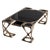 Black "Inizio" Coffee Table With Bronze and Stainless Steel, Handcrafted For Sale - Image 8 of 10