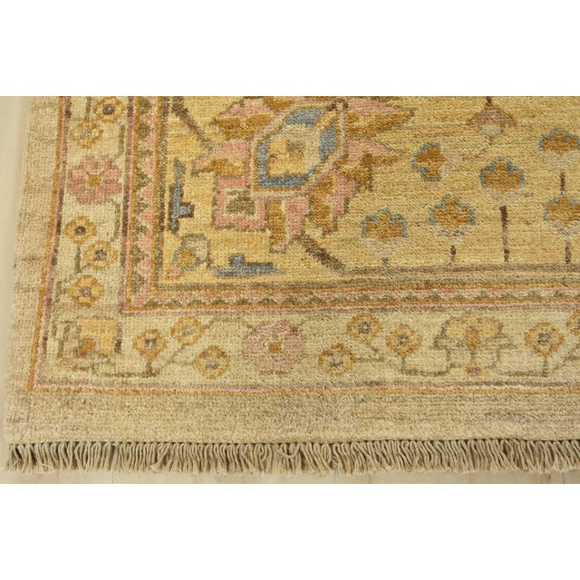 Ziegler Rug 9'1'' X 11'11'' Beige Wool Traditional Hand-Knotted Oriental Carpet For Sale - Image 10 of 12