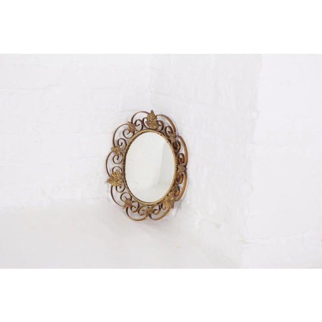 Copper Sun Mirror, 1960s For Sale - Image 8 of 8