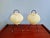 Tripod Lamps in Pale Green Pleated Celluloid, 1960s, Set of 2 For Sale - Image 14 of 18