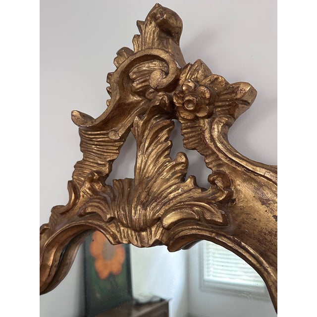 Italian Giltwood Rococo Style Mirror For Sale In Nashville - Image 6 of 12