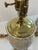 This pair of fine porcelain lamps is signed Lenox The harp, cap, socket &base are solid brass Height to top of harp 22...