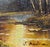 1960s Vintage Autumn Woodland Landscape Oil Painting in Wood Frame 8 X 10” For Sale - Image 5 of 7